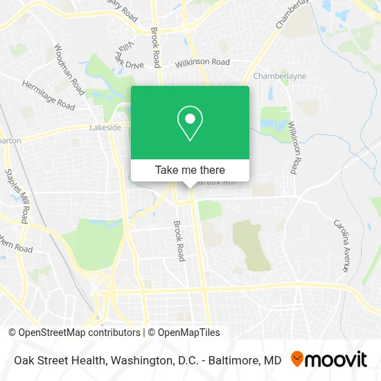 Oak Street Health map