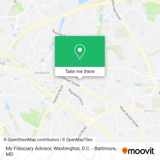 My Fiduciary Advisor map