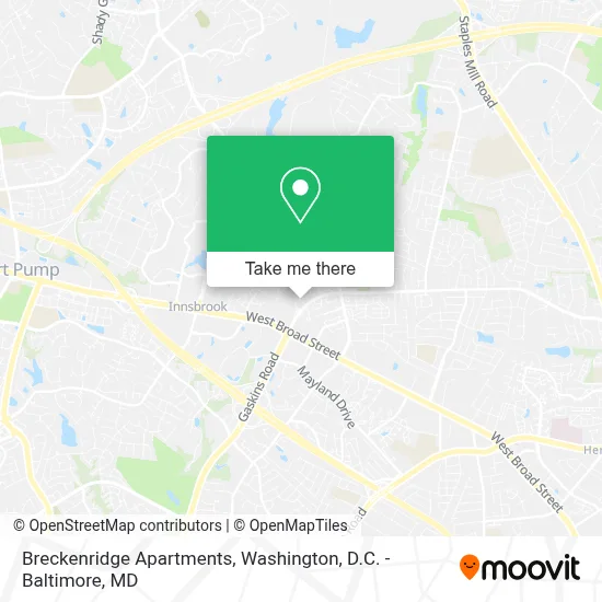 Breckenridge Apartments map