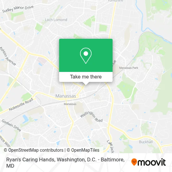Ryan's Caring Hands map