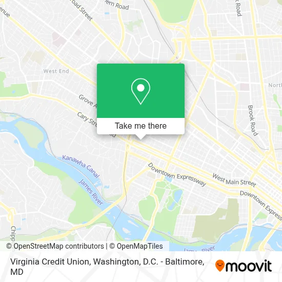 Virginia Credit Union map