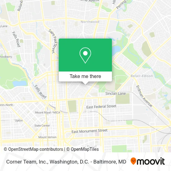 Corner Team, Inc. map