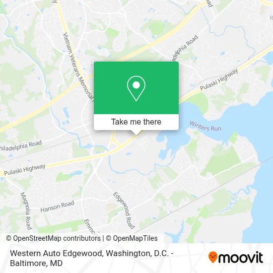 Western Auto Edgewood map