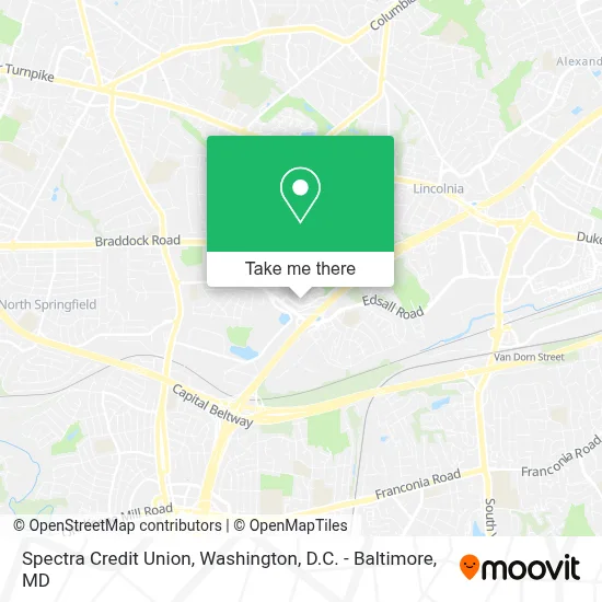 Spectra Credit Union map