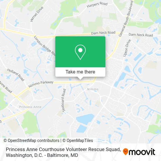 Princess Anne Courthouse Volunteer Rescue Squad map