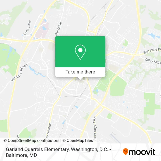Garland Quarrels Elementary map