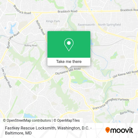 Fastkey Rescue Locksmith map