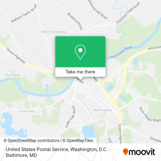 United States Postal Service map