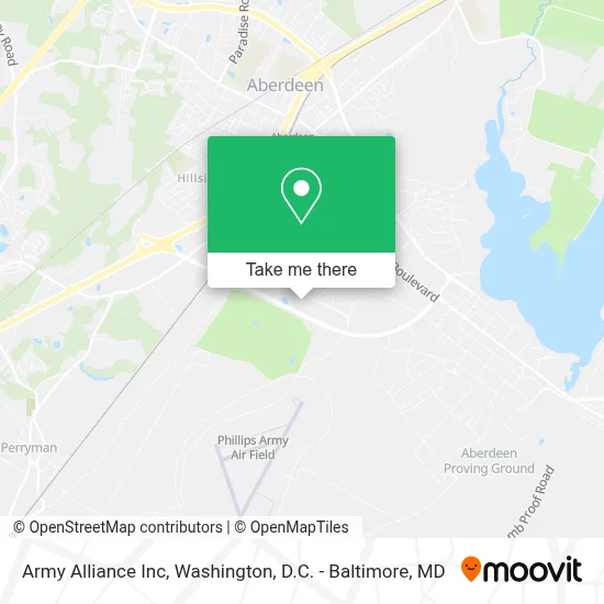 Army Alliance Inc map
