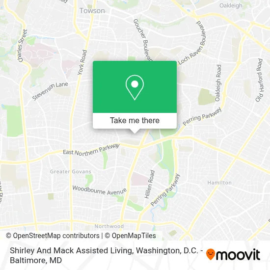 Shirley And Mack Assisted Living map