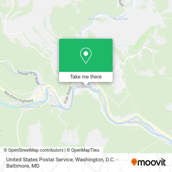 United States Postal Service map