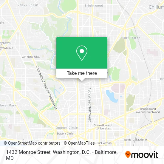 1432 Monroe Street map