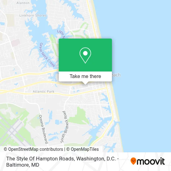 The Style Of Hampton Roads map