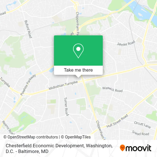 Chesterfield Economic Development map