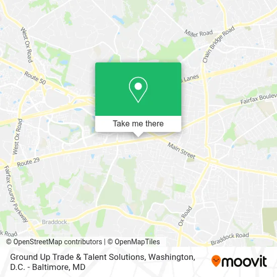 Ground Up Trade & Talent Solutions map