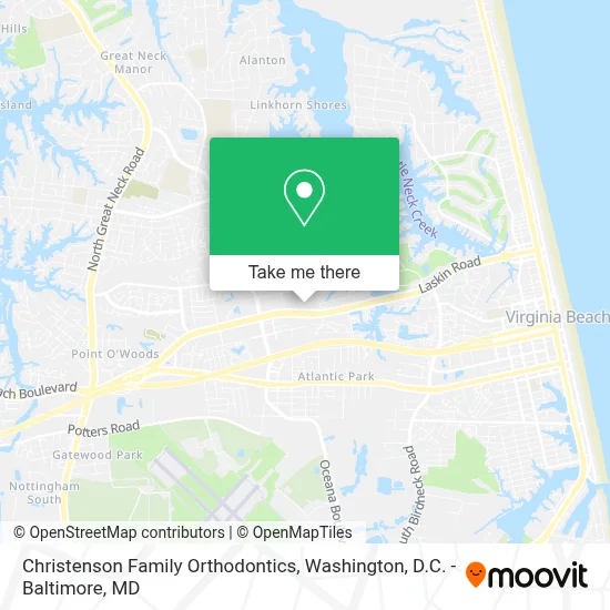Christenson Family Orthodontics map