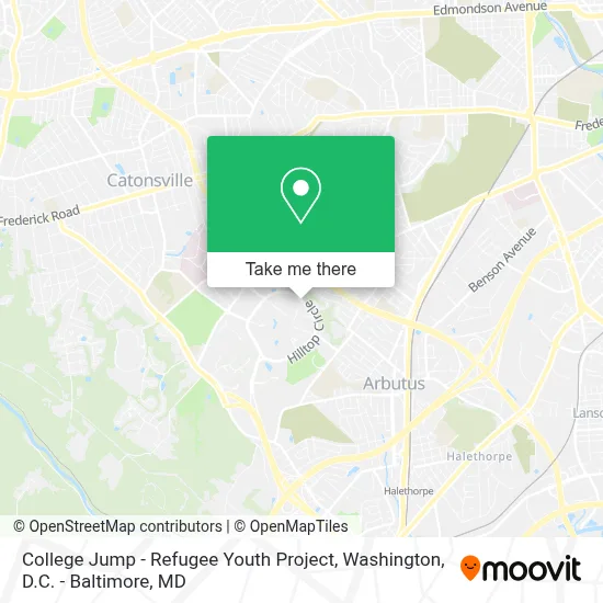College Jump - Refugee Youth Project map