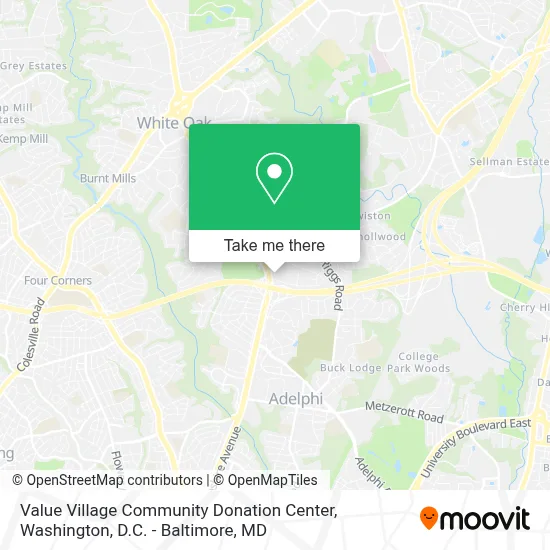 Value Village Community Donation Center map
