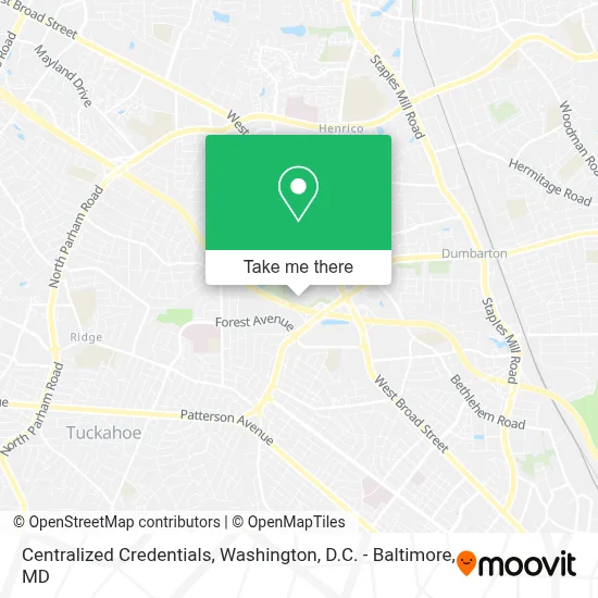 Centralized Credentials map