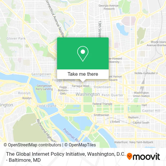 The Global Internet Policy Initiative map