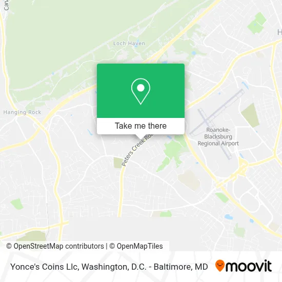 Yonce's Coins Llc map