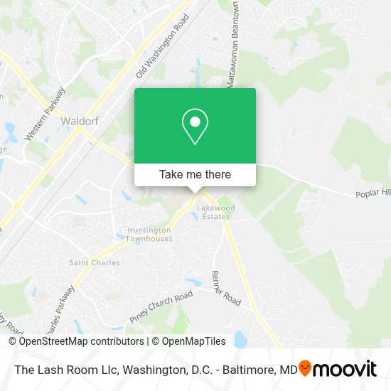 The Lash Room Llc map