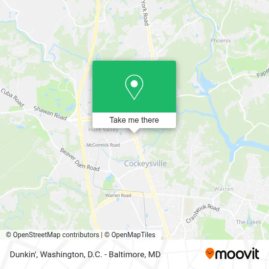 Dunkin' map