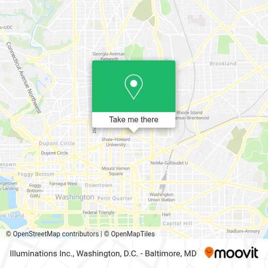 Illuminations Inc. map