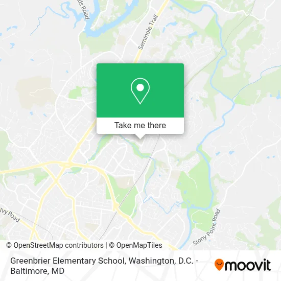 Greenbrier Elementary School map