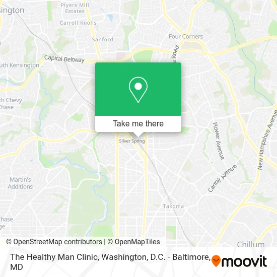 The Healthy Man Clinic map