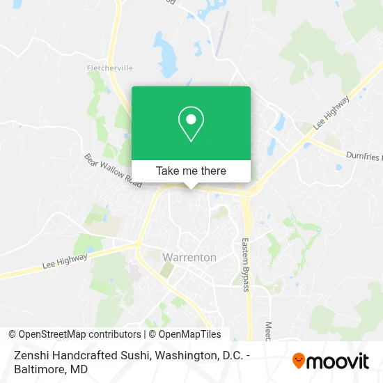 Zenshi Handcrafted Sushi map