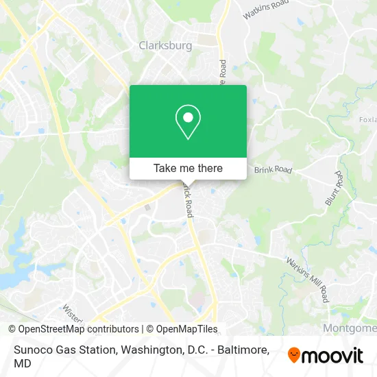 Sunoco Gas Station map