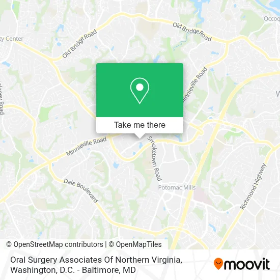 Oral Surgery Associates Of Northern Virginia map