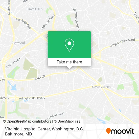 Virginia Hospital Center map