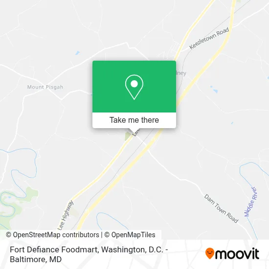 Fort Defiance Foodmart map