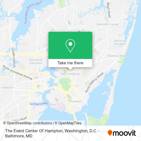 The Event Center Of Hampton map