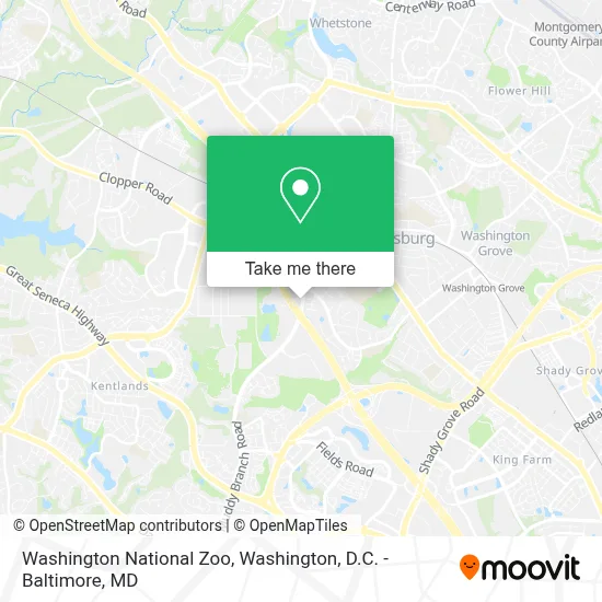 Washington National Zoo map