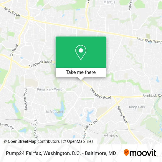 Pump24 Fairfax map