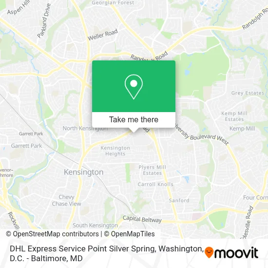 DHL Express Service Point Silver Spring map