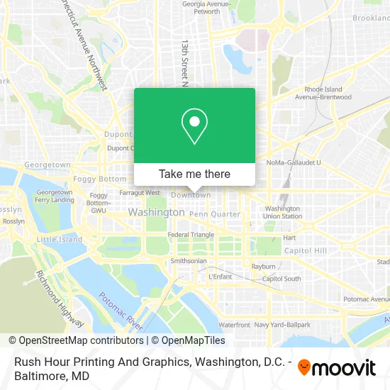 Rush Hour Printing And Graphics map