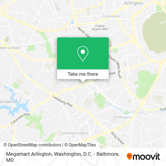 Megamart Arlington map