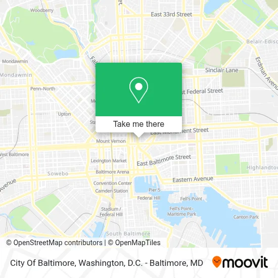 City Of Baltimore map