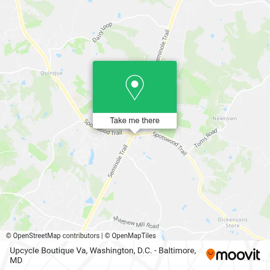 Upcycle Boutique Va map