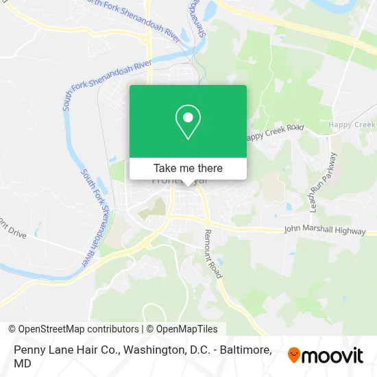 Penny Lane Hair Co. map