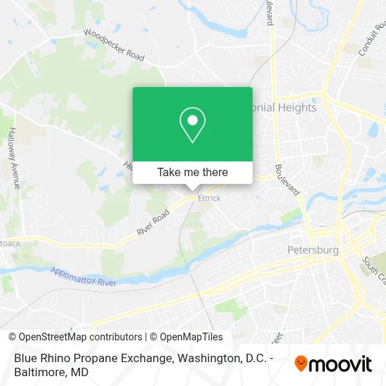 Blue Rhino Propane Exchange map