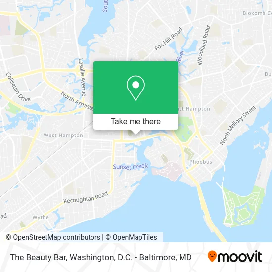 The Beauty Bar map