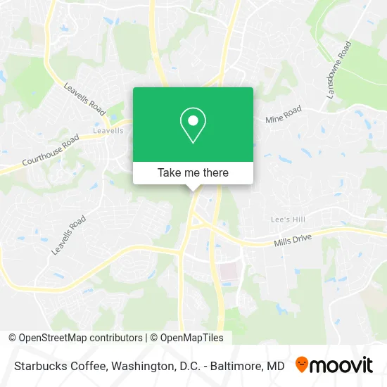 Starbucks Coffee map