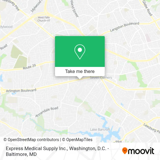 Express Medical Supply Inc. map