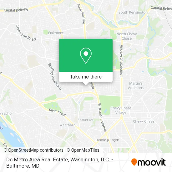 Dc Metro Area Real Estate map