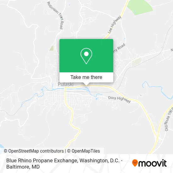 Blue Rhino Propane Exchange map